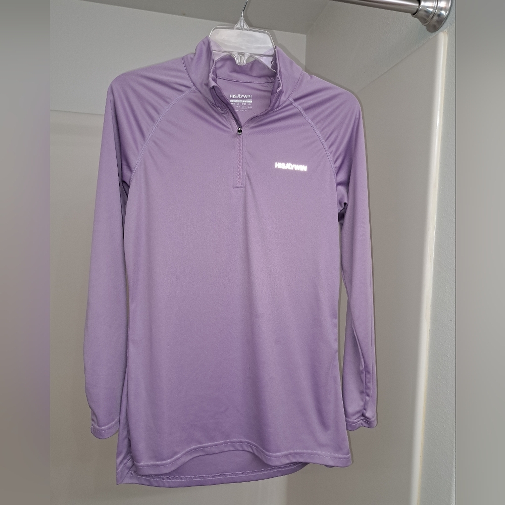 HISKYWIN Lavender Quarter-Zip Pullover